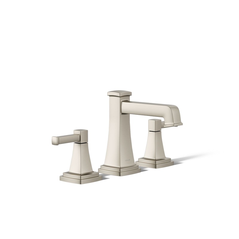 KOHLER K-27399-4-BN Riff Widespread Bathroom Sink Faucet, 1.2 Gpm In Vibrant Brushed Nickel