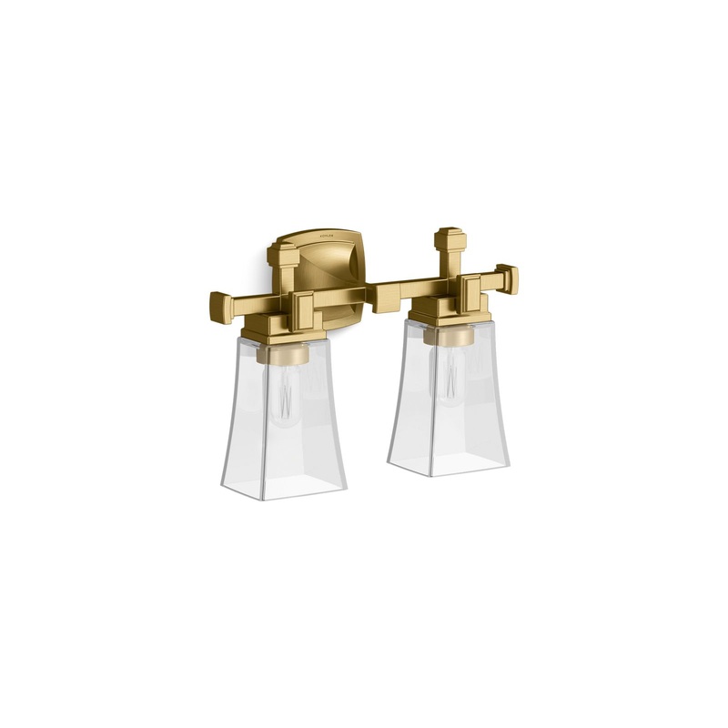 KOHLER K-31756-SC02-2GL Riff Two-Light Sconce In Brushed Moderne Brass