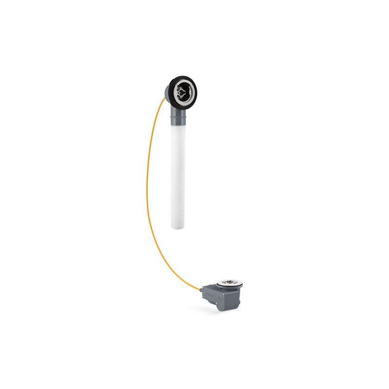 KOHLER K-37385-NA Pureflo Rough-In Cable Drain, Pvc, 45" Cable, Less Horizontal Tube