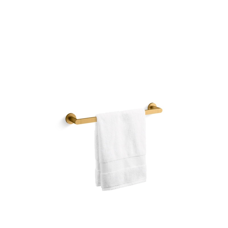 KOHLER K-73141-2MB Composed 18" Towel Bar In Vibrant Brushed Moderne Brass
