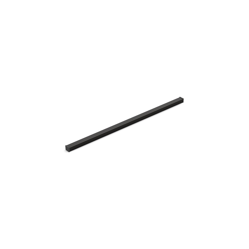 KOHLER K-80654-BL 2-1/2" X 48" Linear Drain Grate With Lattice Pattern In Matte Black