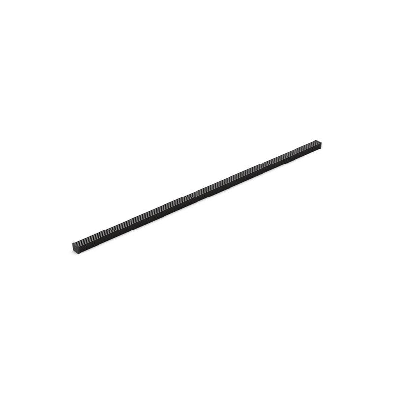 KOHLER K-80657-BL 1-1/4" X 48" Linear Drain Grate With Lattice Pattern In Matte Black