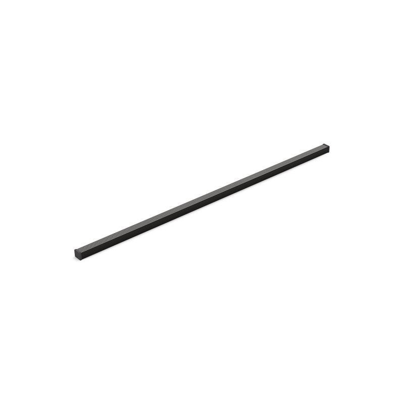 KOHLER K-80663-BL 1-1/4" X 48" Linear Drain Grate With Perforated Pattern In Matte Black