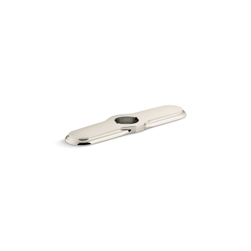 KOHLER K-99272-SN 3-Hole Kitchen Faucet Escutcheon In Vibrant Polished Nickel