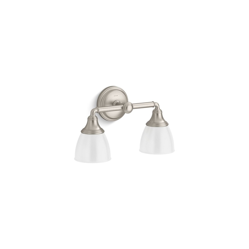 KOHLER K-10571-BNL Devonshire Two-Light Sconce In Brushed Nickel