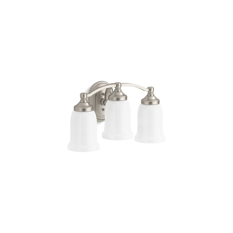 KOHLER K-11423-BNL Bancroft Three-Light Sconce In Brushed Nickel