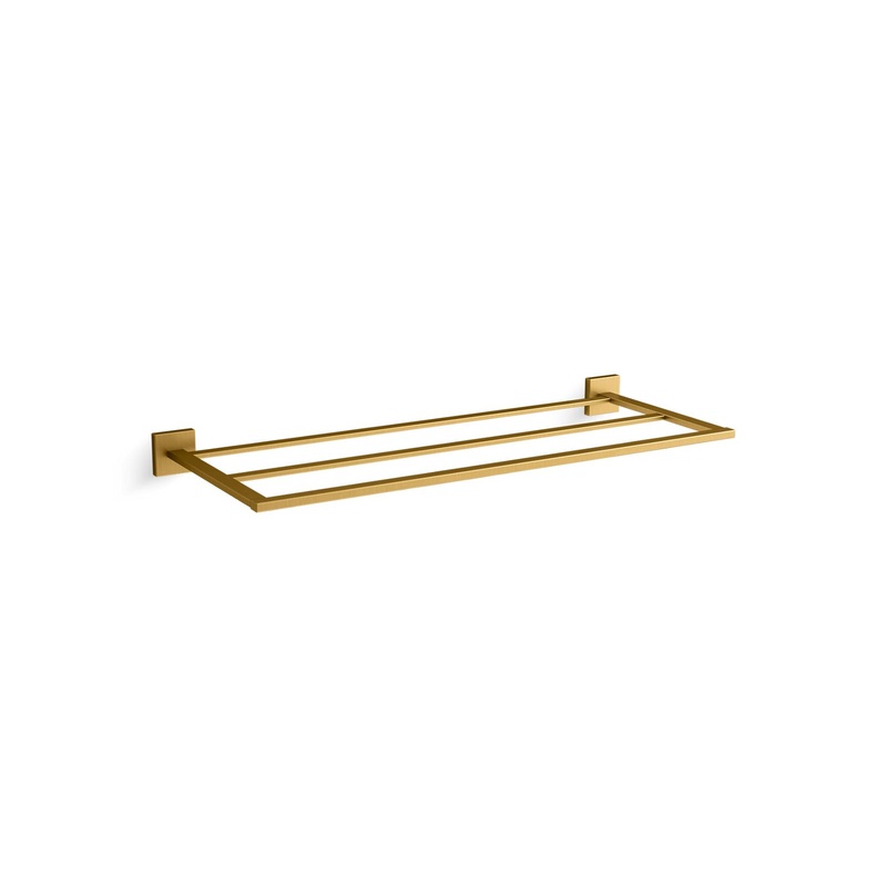 KOHLER K-23299-2MB Square Hotelier In Vibrant Brushed Moderne Brass