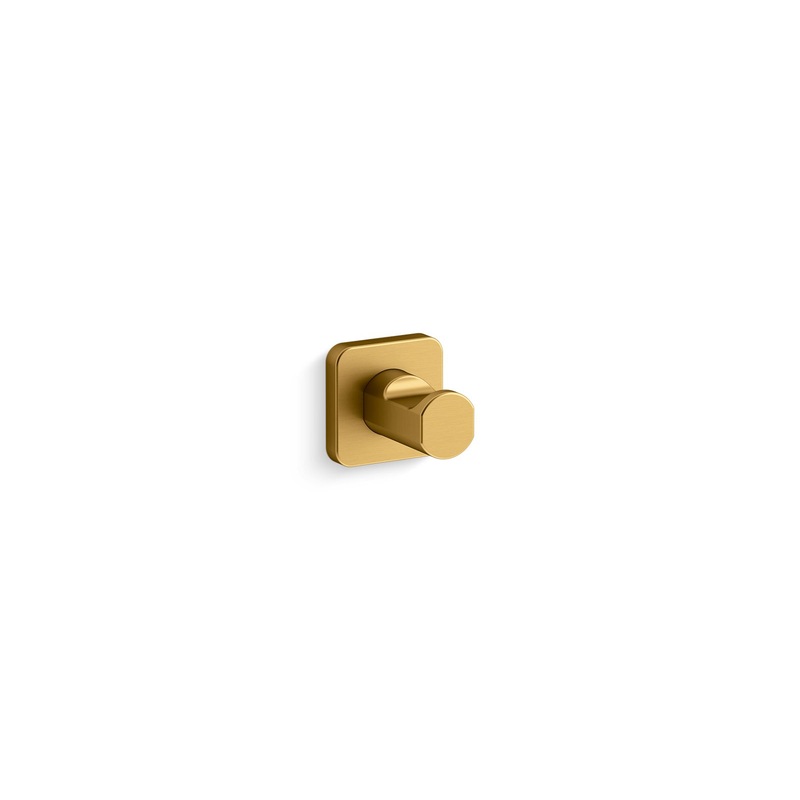 KOHLER K-23529-2MB Parallel Robe Hook In Vibrant Brushed Moderne Brass