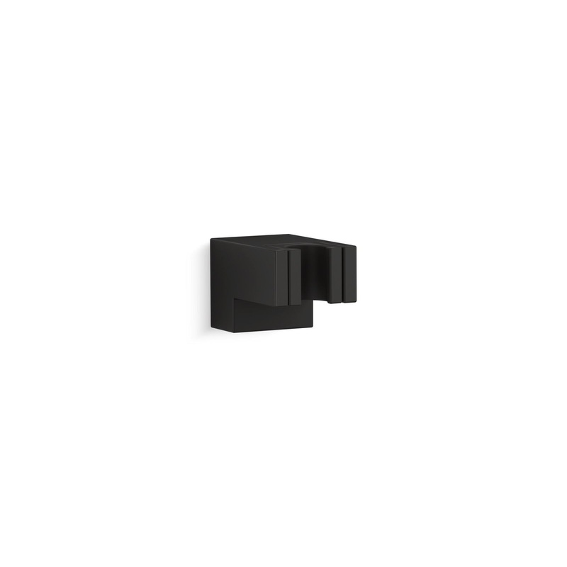 KOHLER K-26309-BL Statement Wall-Mount Handshower Holder In Matte Black