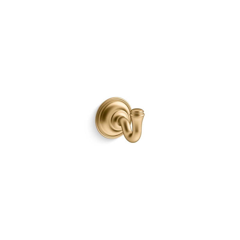 KOHLER K-26500-2MB Eclectic Robe Hook In Vibrant Brushed Moderne Brass