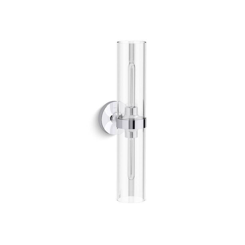 KOHLER K-27263-SC02-CPL Purist Two-Light Sconce In Polished Chrome
