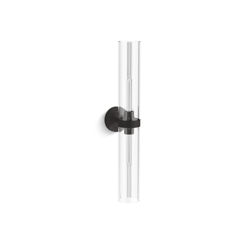 KOHLER K-27264-SC02-BLL Purist Two-Light Sconce In Matte Black