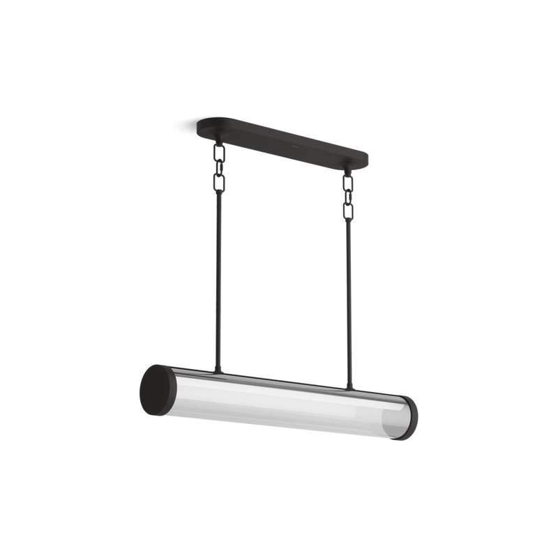 KOHLER K-27267-CHLED-BLL Purist 34" Led Linear Chandelier In Matte Black