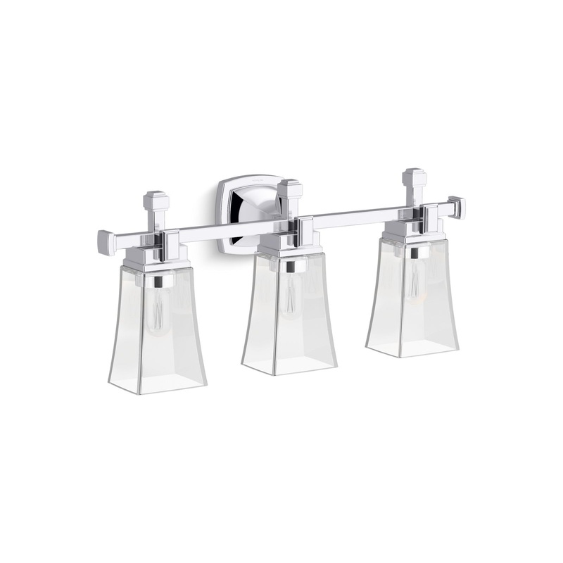 KOHLER K-31757-SC03-CPL Riff Three-Light Sconce In Polished Chrome
