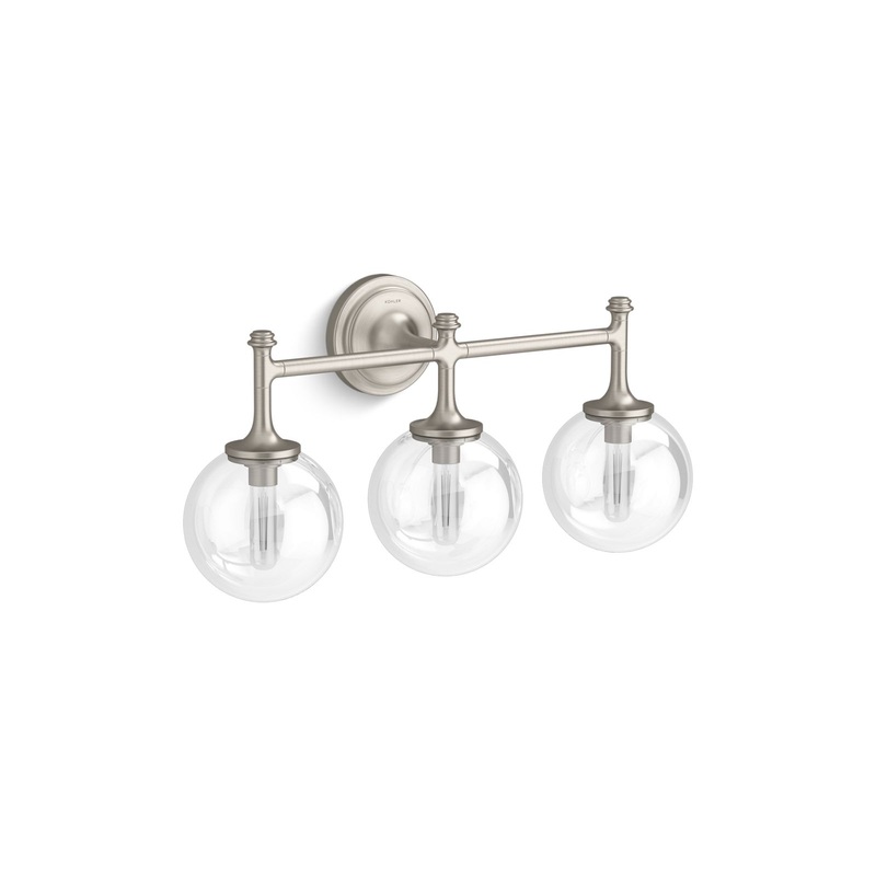 KOHLER K-31763-SC03-BNL Bellera Three-Light Sconce In Brushed Nickel