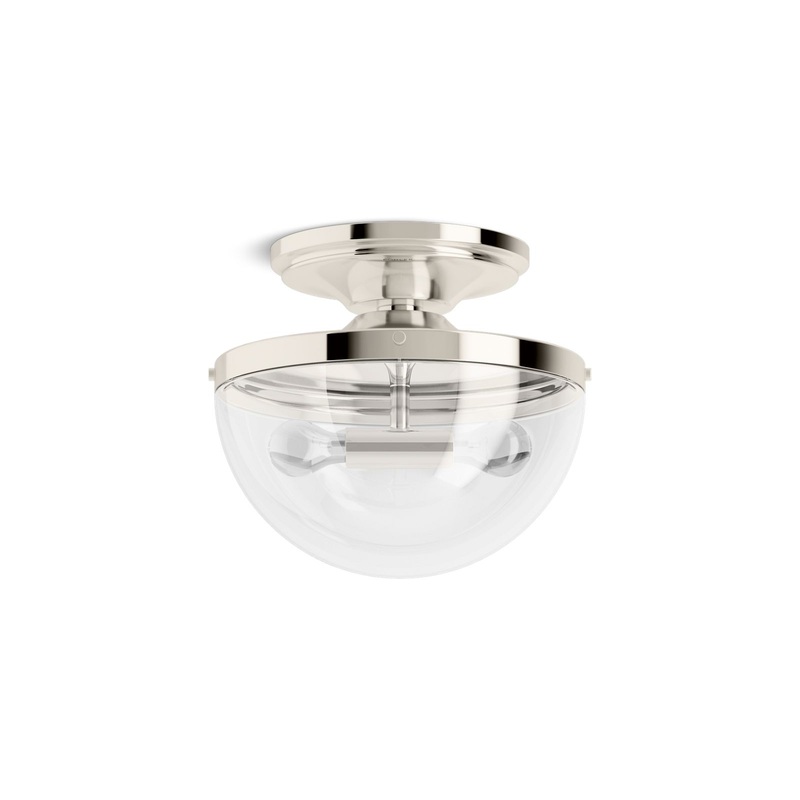 KOHLER K-31764-FM02-SNL Bellera 15" Flush-Mount In Polished Nickel