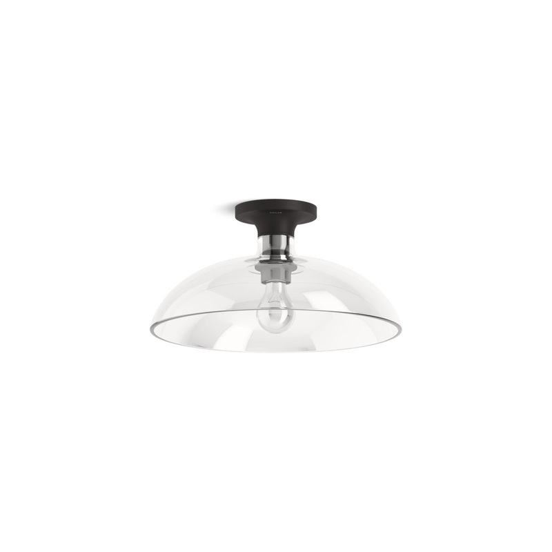 KOHLER K-31772-FM01-BLL Tone 15" Flush-Mount In Matte Black