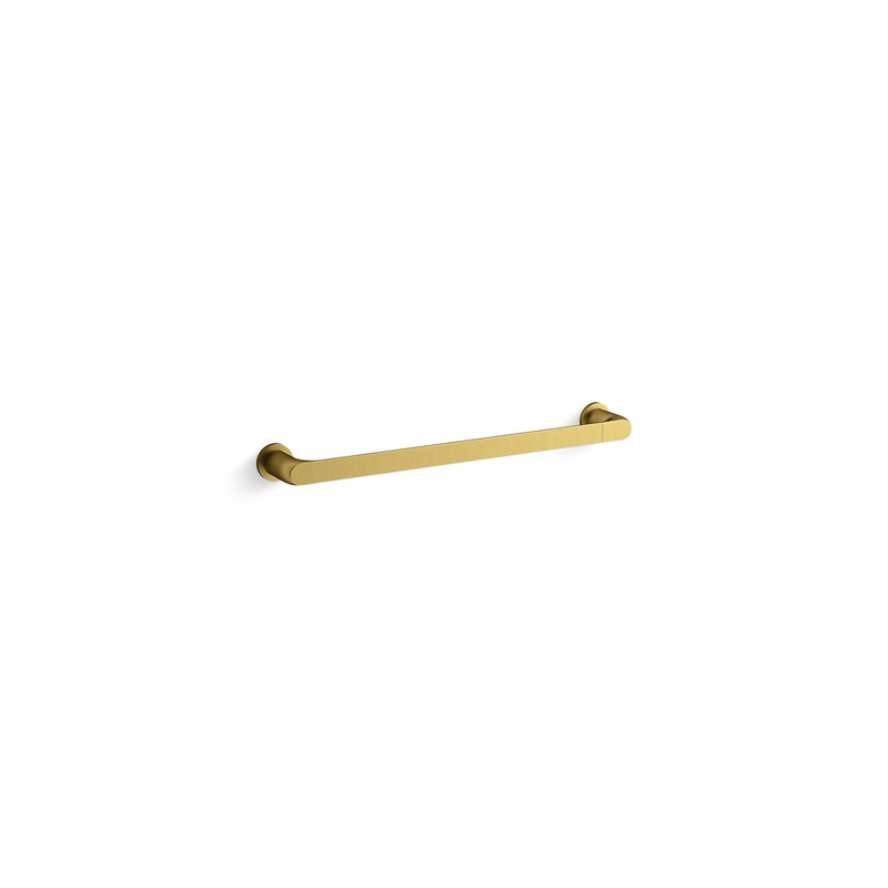 KOHLER K-97494-2MB Avid 18" Towel Bar In Vibrant Brushed Moderne Brass