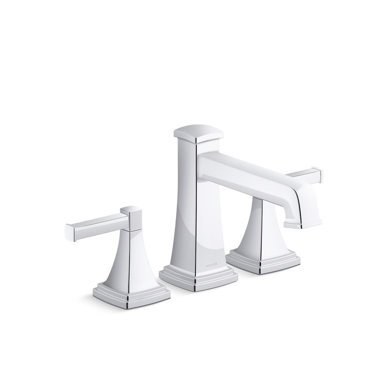 KOHLER K-T27405-4-CP Riff Deck-Mount Bath Faucet Trim In Polished Chrome