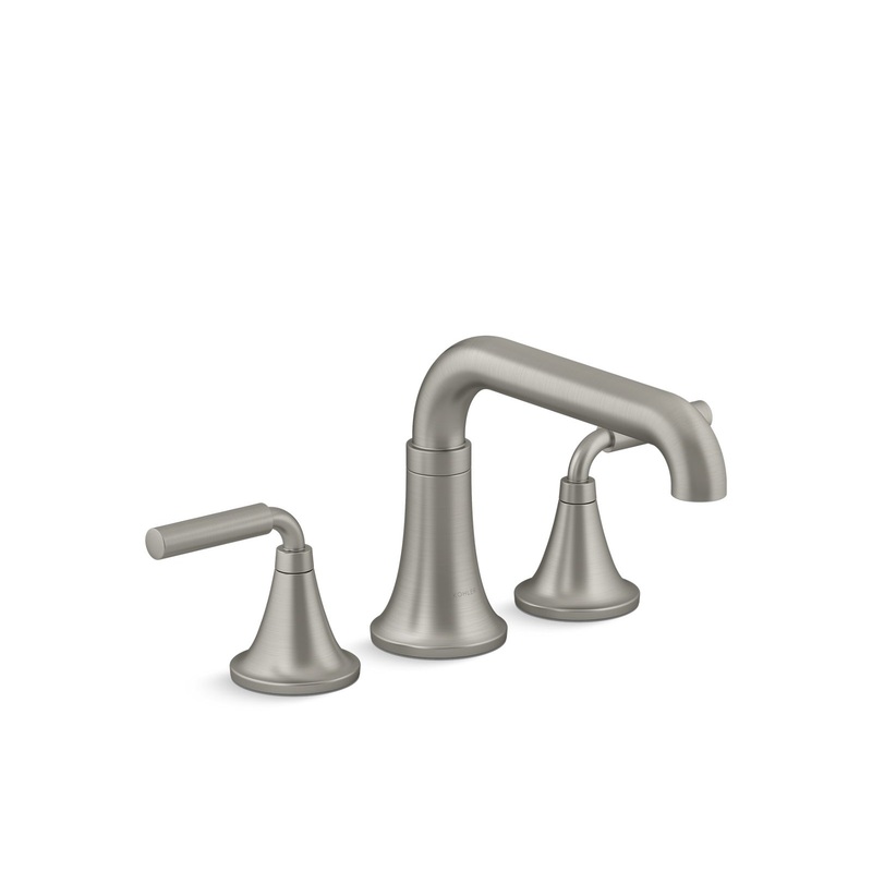 KOHLER K-T27417-4-BN Tone Deck-Mount Bath Faucet Trim In Vibrant Brushed Nickel