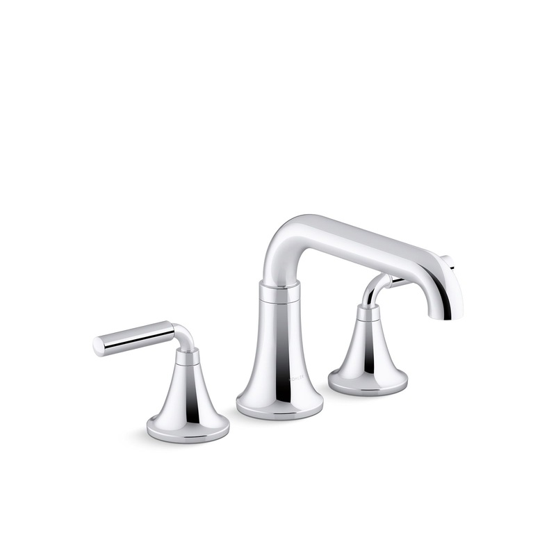 KOHLER K-T27417-4-CP Tone Deck-Mount Bath Faucet Trim In Polished Chrome