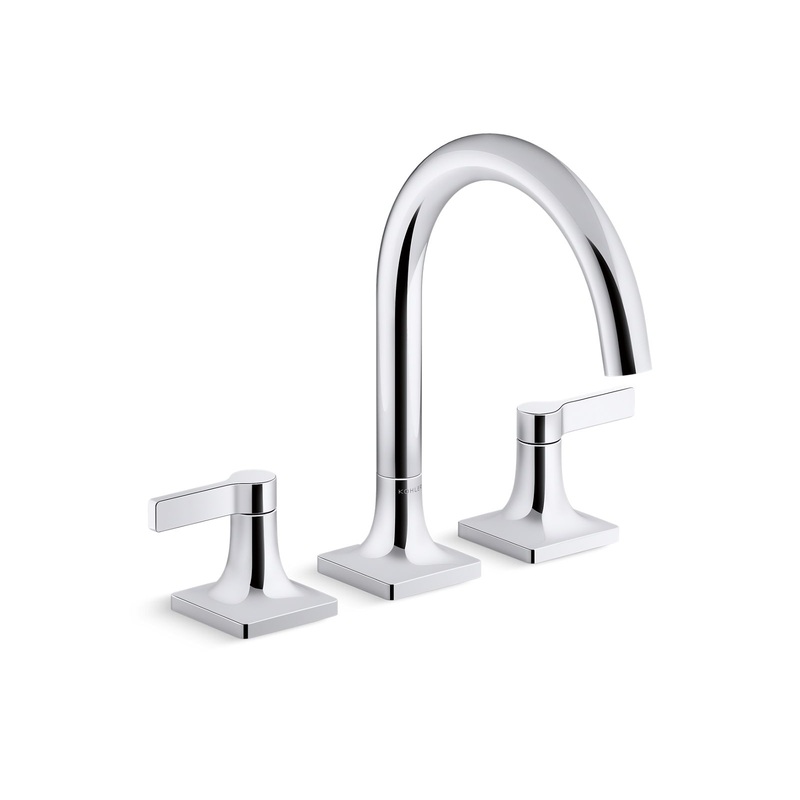 KOHLER K-T28131-4-CP Venza Deck-Mount Bath Faucet Trim In Polished Chrome