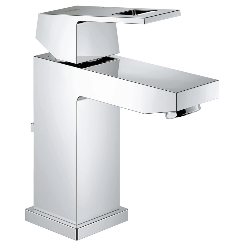 GROHE 2312900A Eurocube Chrome Single Hole Single-Handle S-Size Bathroom Faucet 1.2 GPM