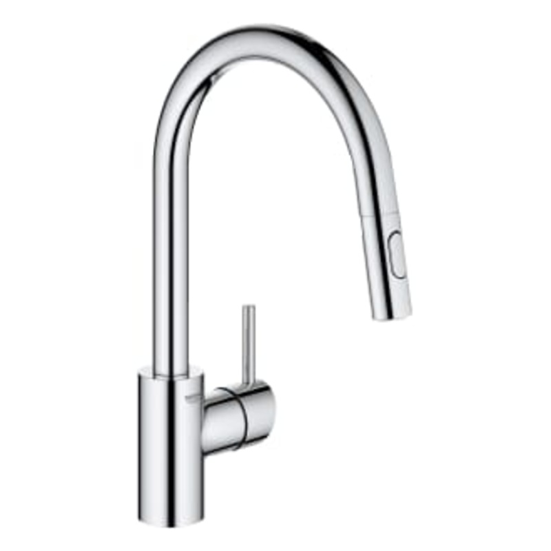 GROHE 32665003 Concetto Chrome Concetto Single-Handle Pull-Down Kitchen Faucet Dual Spray 1.75 GPM