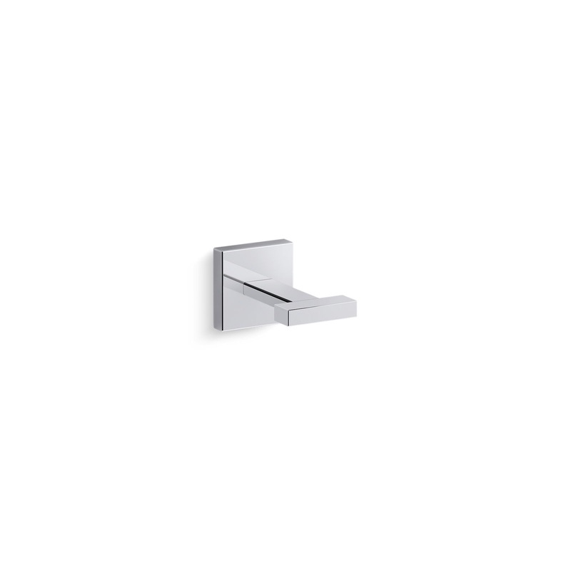 KOHLER K-23290-CP Square Robe Hook In Polished Chrome