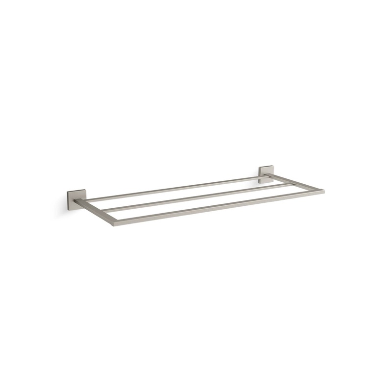 KOHLER K-23299-BN Square Hotelier In Vibrant Brushed Nickel