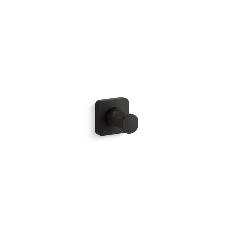 KOHLER K-23529-BL Parallel Robe Hook In Matte Black