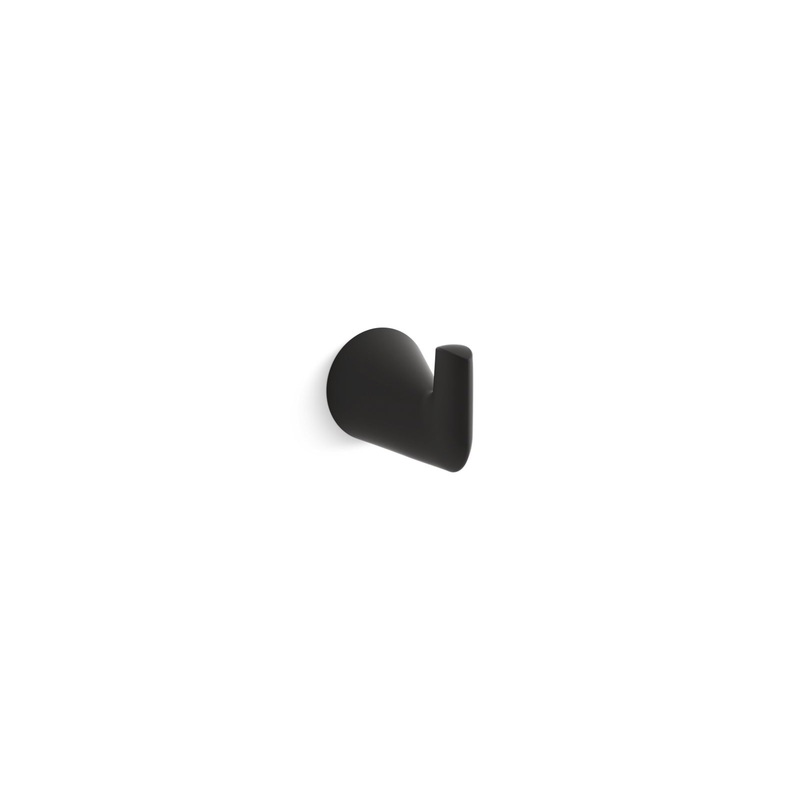 KOHLER K-24757-BL Modern Robe Hook In Matte Black