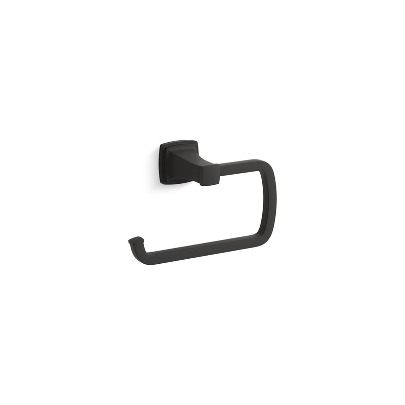 KOHLER K-27412-BL Riff Towel Ring In Matte Black