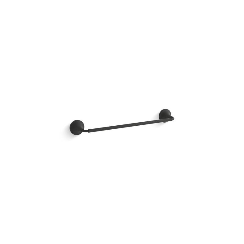 KOHLER K-27425-BL Tone 18" Towel Bar In Matte Black
