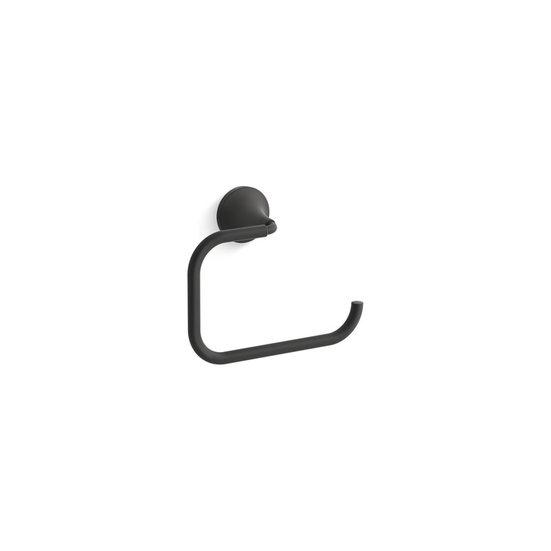 KOHLER K-27428-BL Tone Towel Ring In Matte Black