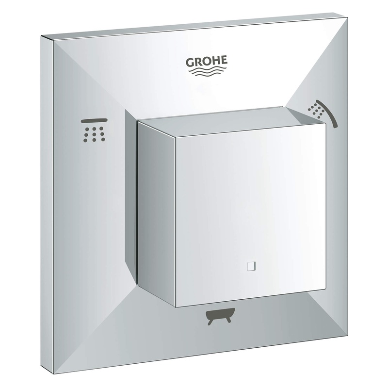 GROHE 19799000 Allure Brilliant Chrome 3-Way Diverter Trim