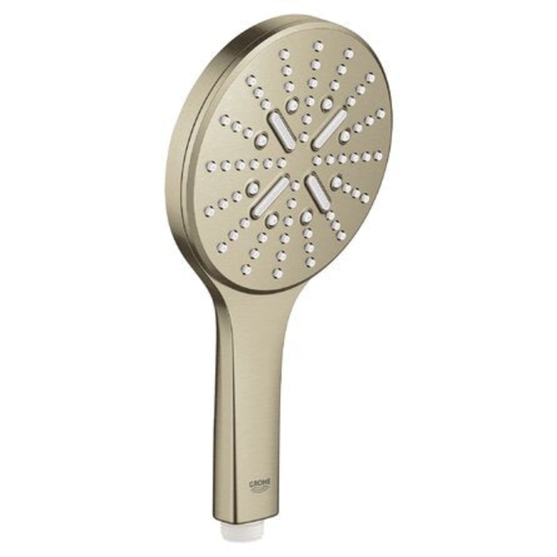 GROHE 26545EN0 Rainshower Brushed Nickel Hand Shower - 3 Sprays, 1.75 gpm
