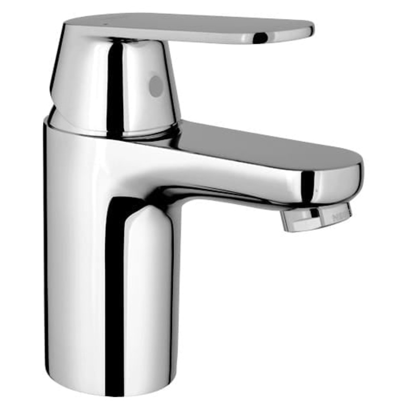 GROHE 3287700A Eurosmart Cosmopolitan Chrome Single Hole Single-Handle S-Size Bathroom Faucet 1.2 GPM Less Drain