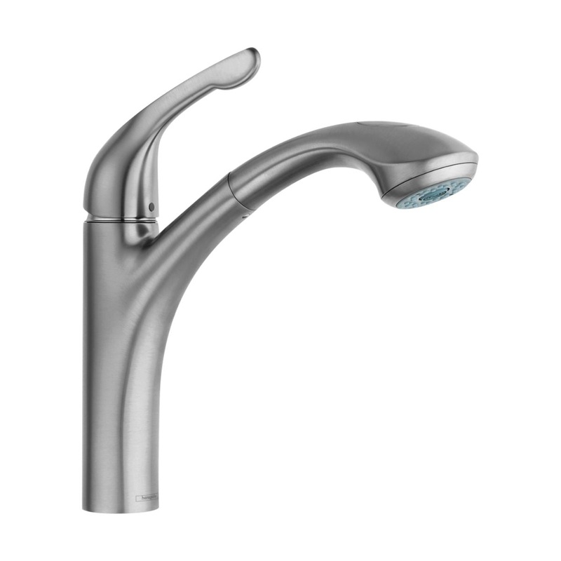 HANSGROHE 04076860 Stainless Steel Optic Allegro E Modern Kitchen Faucet 1.75 GPM