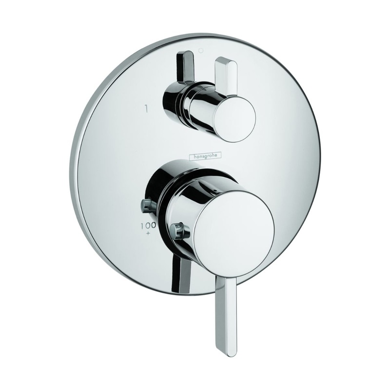 HANSGROHE 04231000 Chrome Ecostat Modern Thermostatic Trim