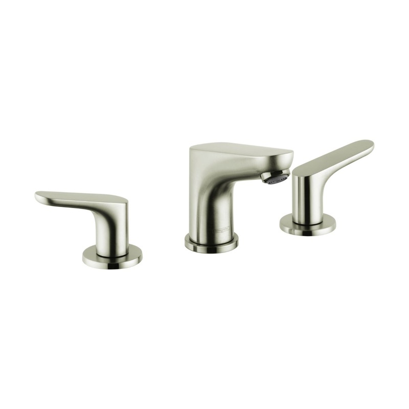 HANSGROHE 04369820 Brushed Nickel Focus Modern Widespread Bathroom Faucet 1.2 GPM