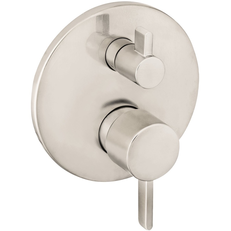 HANSGROHE 04447820 Brushed Nickel Ecostat Modern Pressure Balance Trim
