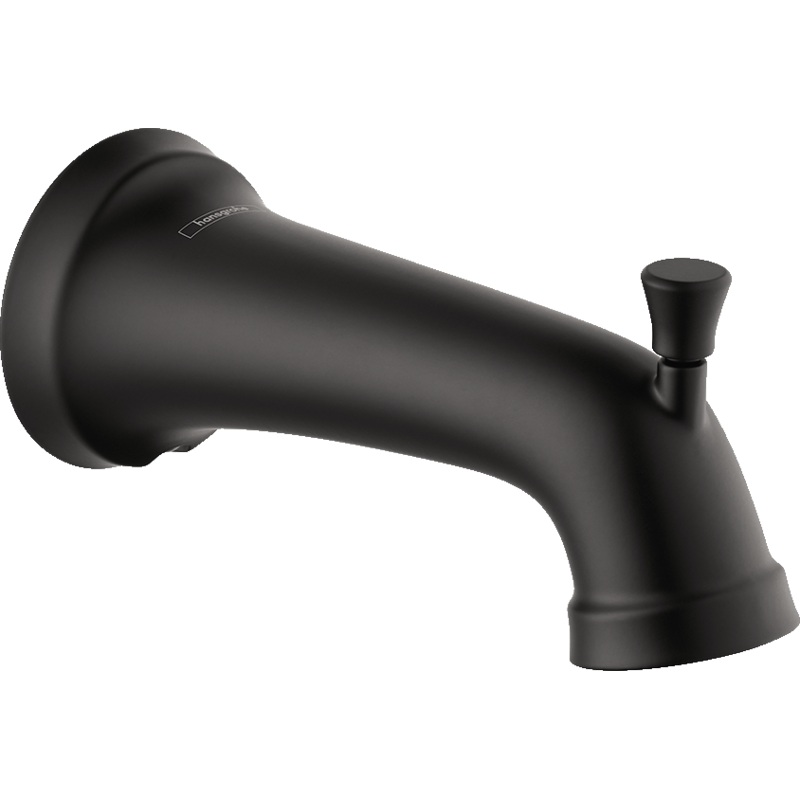 HANSGROHE 04775670 Matte Black Joleena Transitional Tub Spout