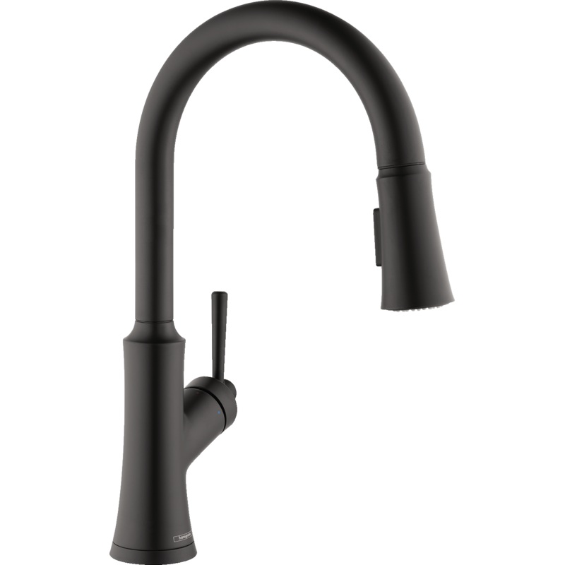 HANSGROHE 04793670 Matte Black Joleena Transitional Kitchen Faucet 1.75 GPM