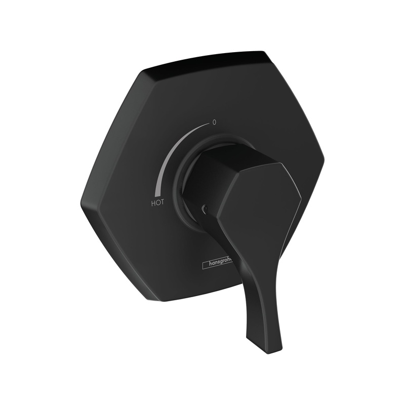 HANSGROHE 04822670 Matte Black Locarno Transitional Pressure Balance Trim