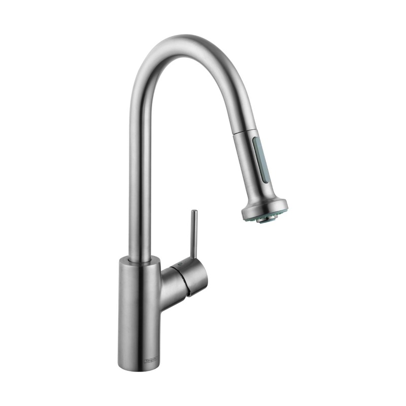 HANSGROHE 14877801 Stainless Steel Optic Talis S Modern Kitchen Faucet 1.75 GPM