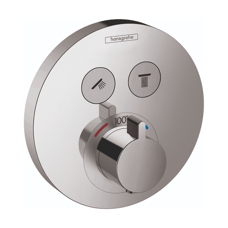 HANSGROHE 15743001 Chrome ShowerSelect S Modern Thermostatic Trim