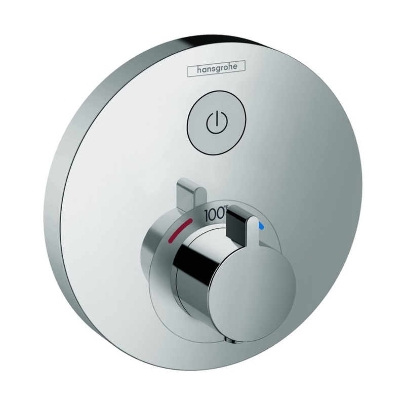 HANSGROHE 15744001 Chrome ShowerSelect S Modern Thermostatic Trim