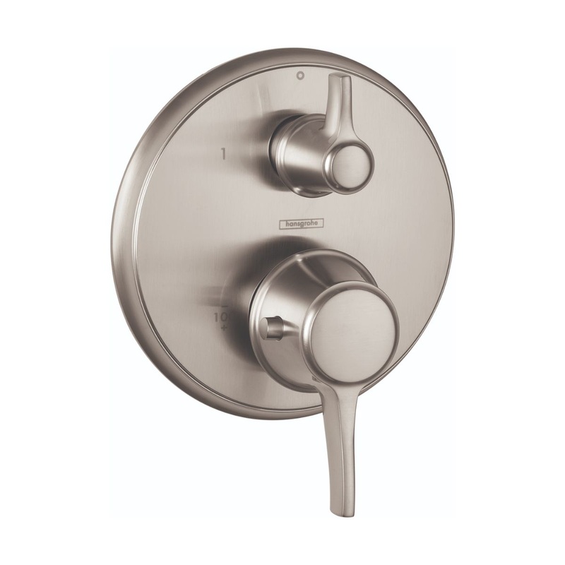 HANSGROHE 15753821 Brushed Nickel Ecostat Classic Classic Thermostatic Trim