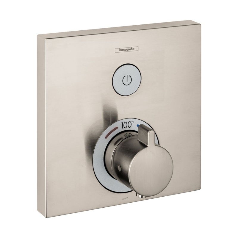 HANSGROHE 15762821 Brushed Nickel ShowerSelect Modern Thermostatic Trim